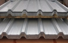 Grey Polyester coated Box profile roof sheets